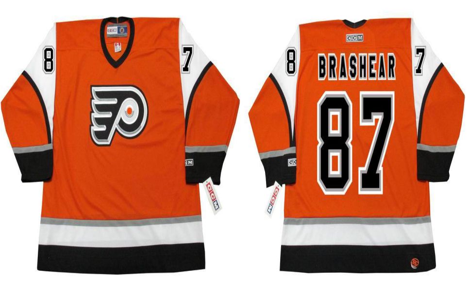 2019 Men Philadelphia Flyers #87 Brashear Orange CCM NHL jerseys->philadelphia flyers->NHL Jersey